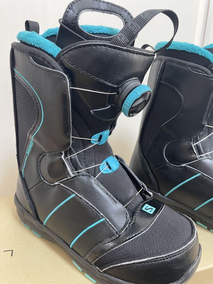 Salomon スノーボードブーツ 女性用 ブラック/ターコイズ