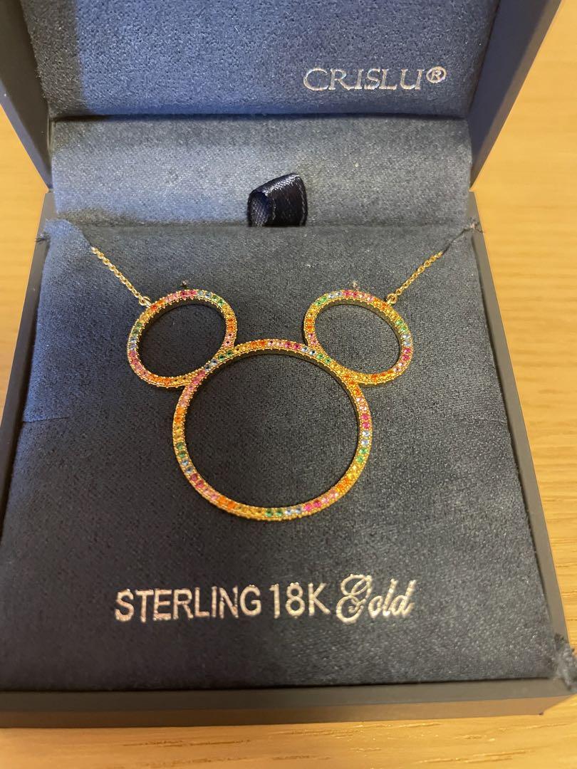 ファッション通販 安い 海外限定】Disney x CRISLU ミッキーレインボー ネックレス アクセサリー