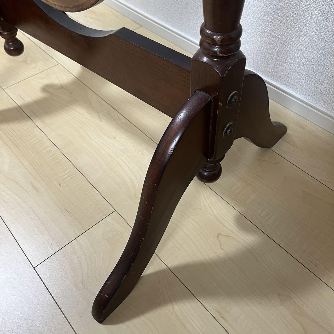 美品 オーバル型 ヴィンテージ スタンドミラー 木製 レトロ 鏡 姿鏡