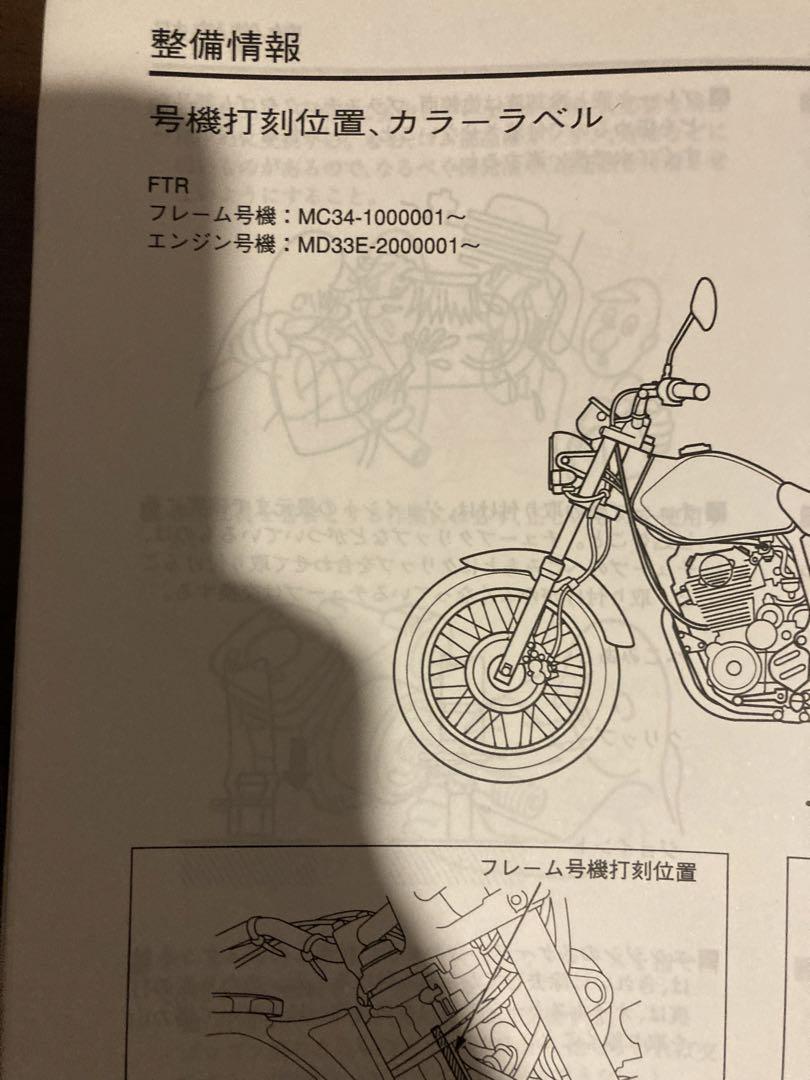 HONDA サービスマニュアル FTR/CB223S