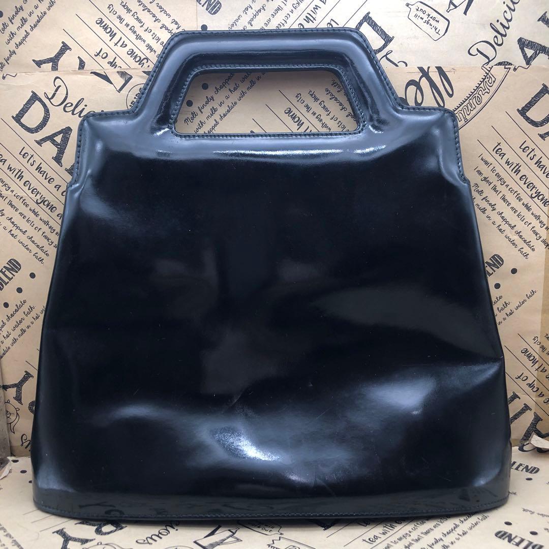 フェラガモ ハンド ショルダーバッグ ガンチーニ 黒 フォーマル FU109