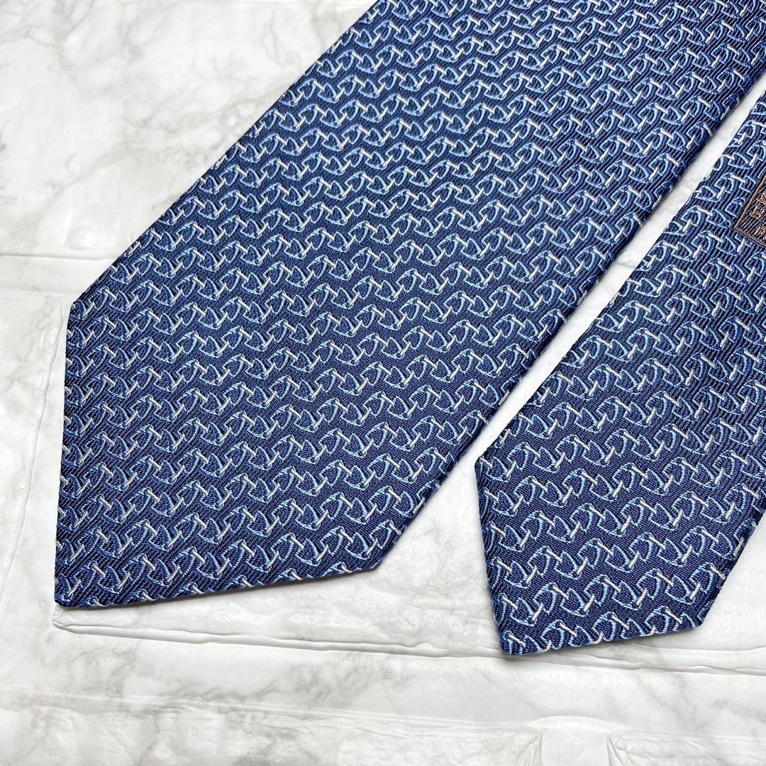 レビュー高評価商品 HERMES エルメス ホースビット メルカリ - ブルー ネクタイ 刺繍 小物