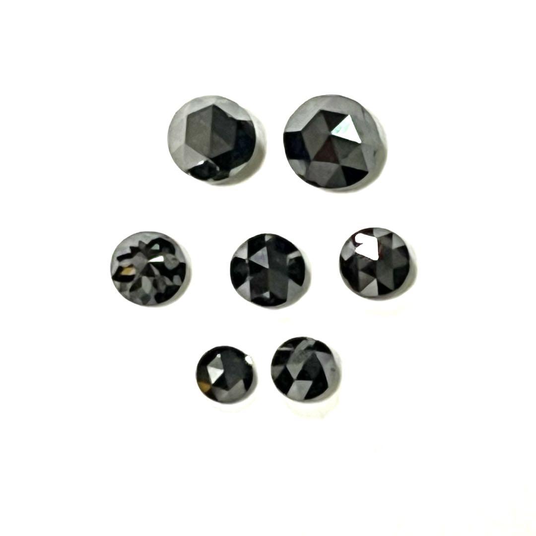 天然ローズカットブラックダイヤモンド　2.21ct