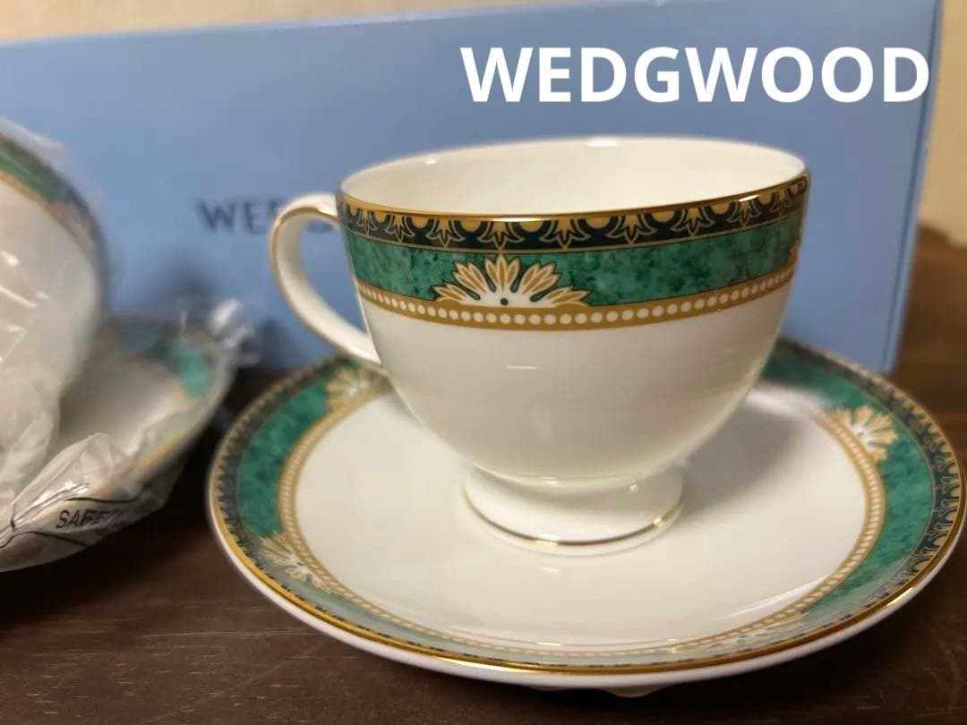 ウェッジウッド ランボーン ティーカップ ソーサー 2客 ペアWEDGWOOD