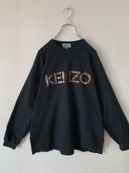 【KENZO】ケンゾー スウェット トレーナー ブラック 黒 希少 ゆるだぼ◎