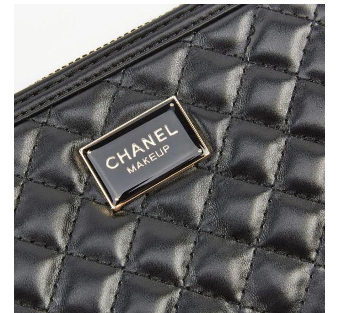 CHANEL シャネル ノベルティ キルティング ポーチ ブラック