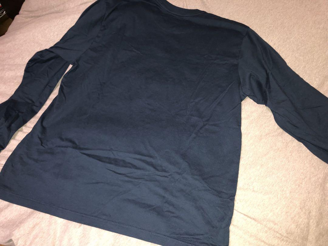 Supreme Small Box L/S Tee ネイビー