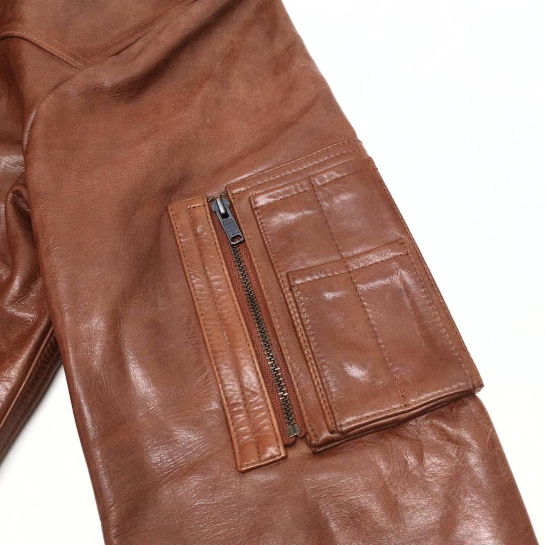 MARC BY MARC JACOBS レザージャケット ブルゾン L ブラウン
