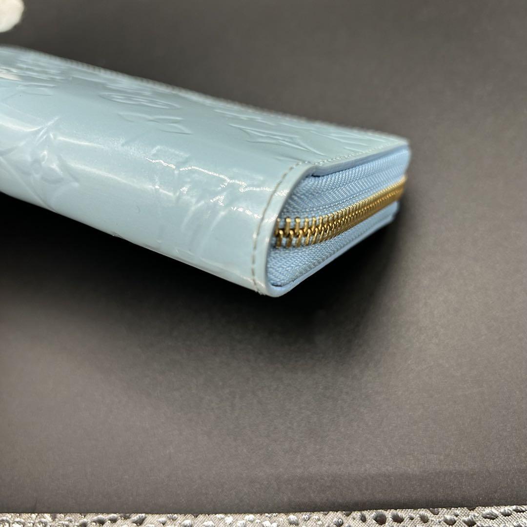 ルイヴィトン　ジッピーウォレット　ヴェルニ　M81888 ロリポップブルー　美品