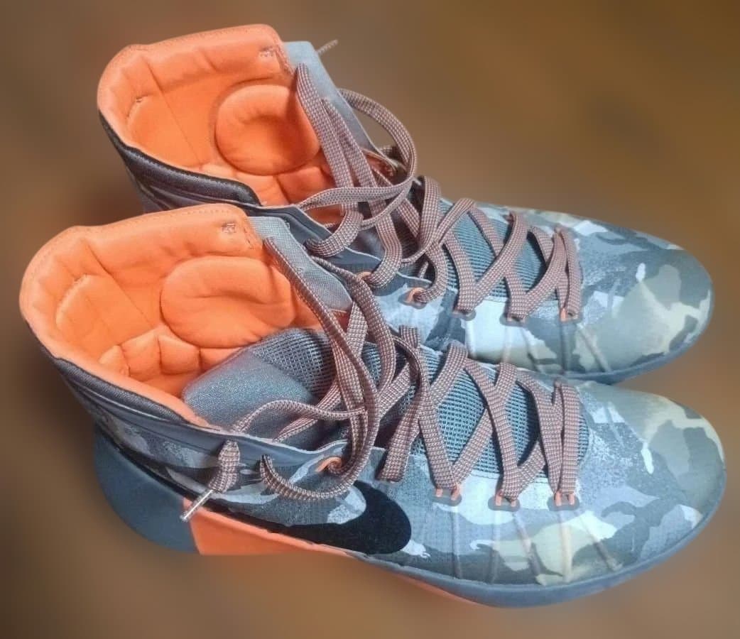 Nike バスケットシューズ カモフラージュ/オレンジ