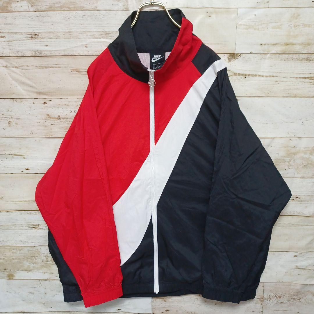 低価新品 NIKE XL レッド ブラック wmuWX-m78952146804 ナイキ ナイロンジャケット ビックスウッシュ お得正規品