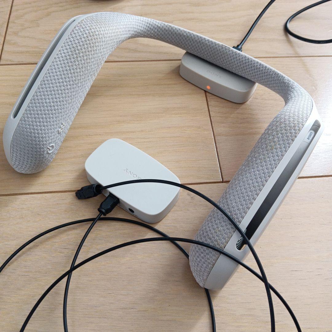 SONY ネックスピーカー グレー 充電スタンド付き
