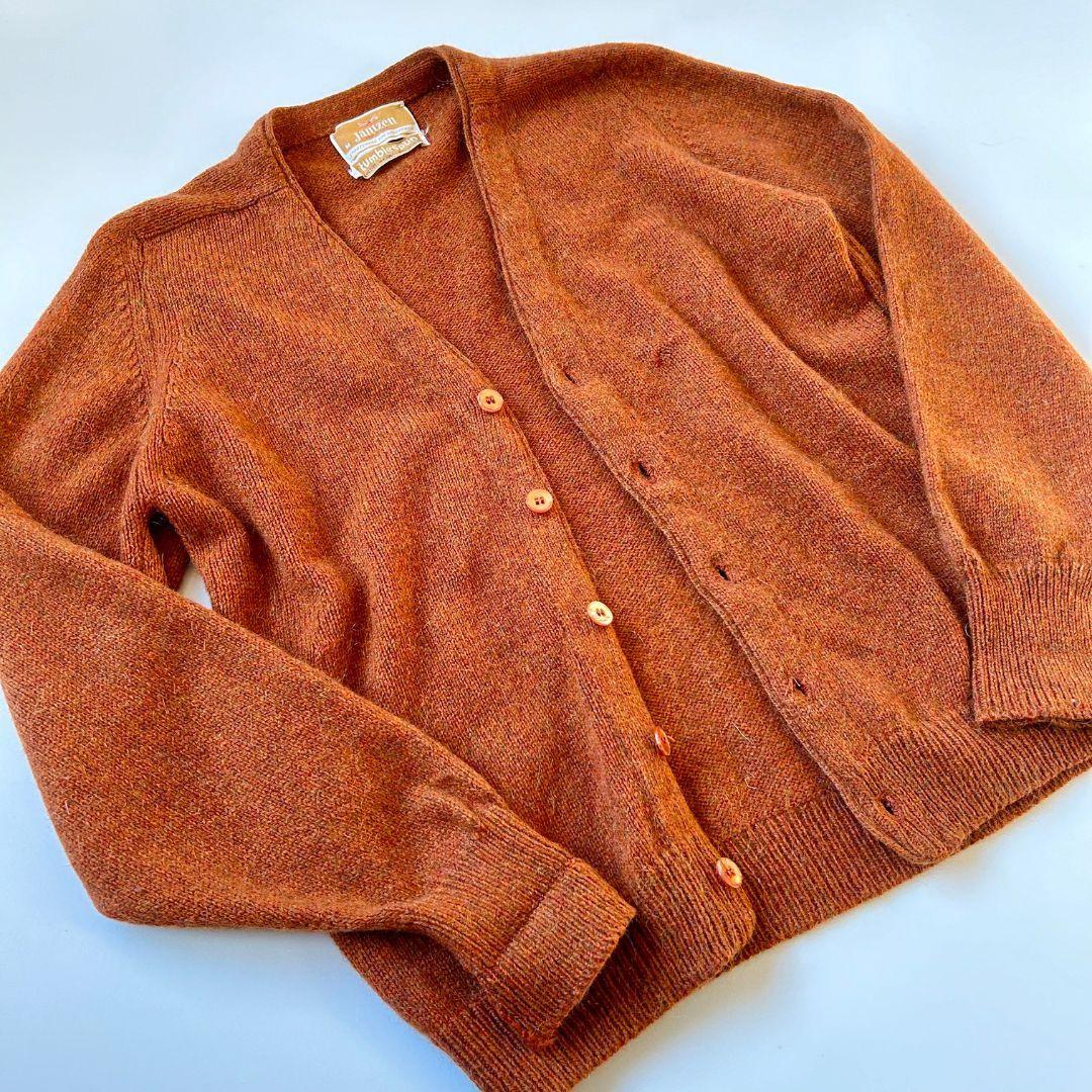 60s70s Jantzen tumblespun ニットカーディガン