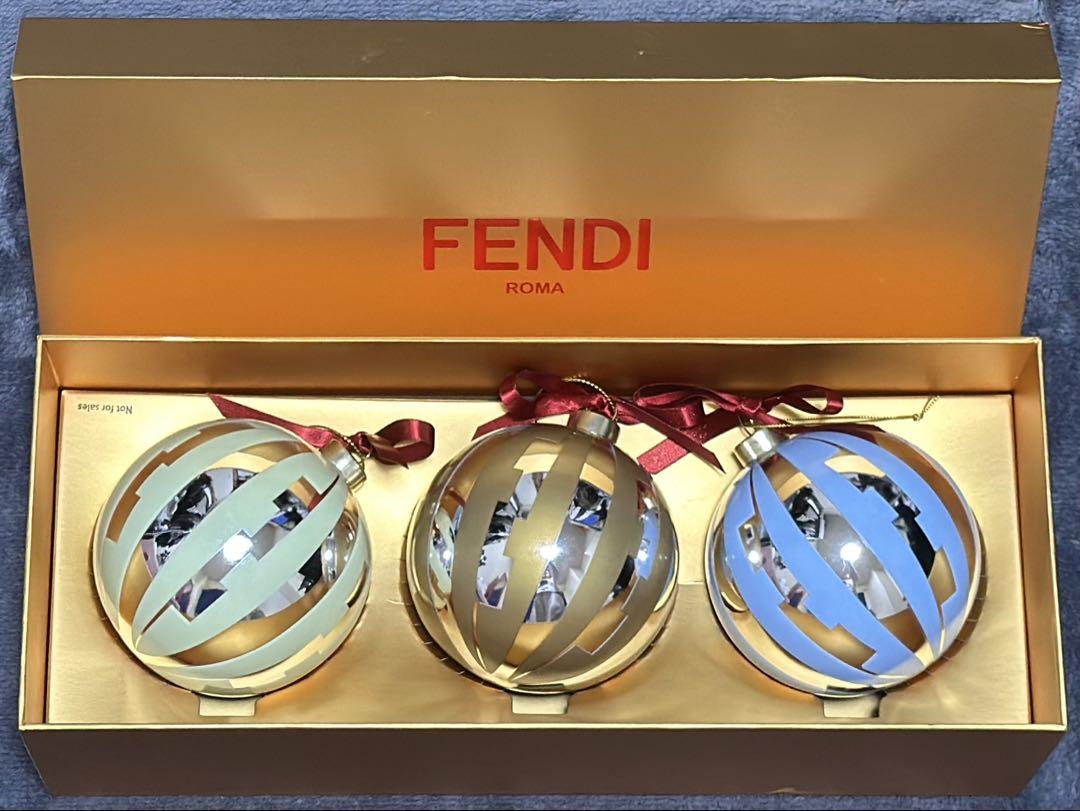 【新品未使用】FENDI クリスマスツリー オーナメント 3つセット 2024
