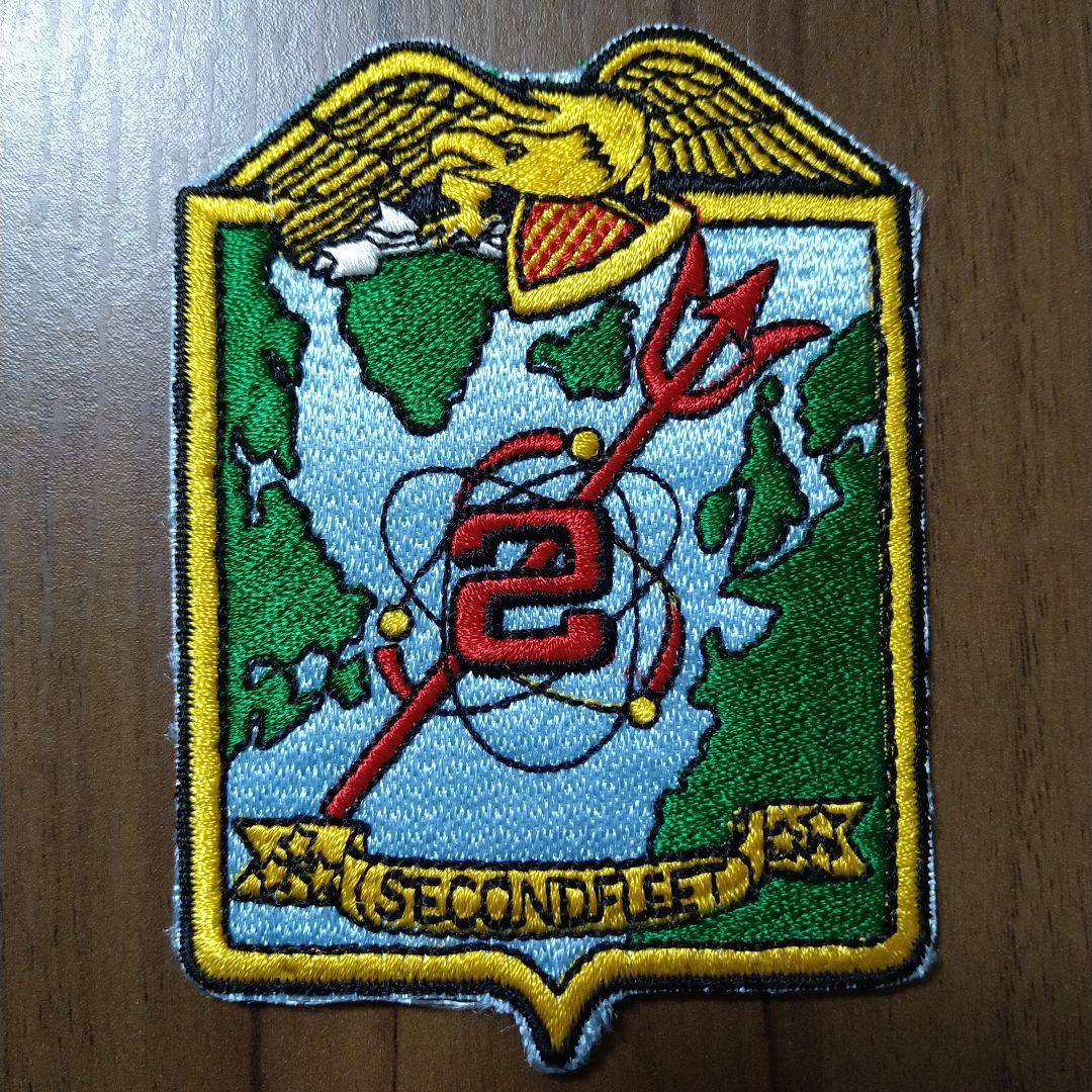 米海軍 SECOND FLEET】ミリタリーパッチ 高品質 日本製 刺繍