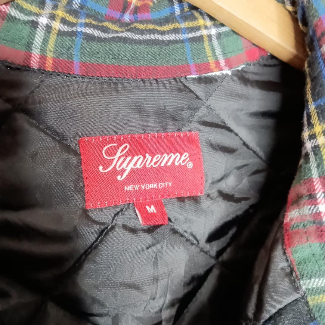 ジャケット・アウター Supreme Quilted Plaid Flannel Shirt M