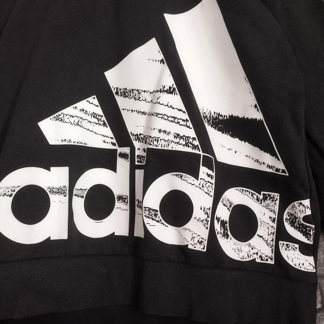 adidas ビッグロゴ 4XO 超オーバーサイズ アディダス スウェット 黒 adidas ビッグロゴ 4XO 超オーバーサイズ アディダス スウェット 黒