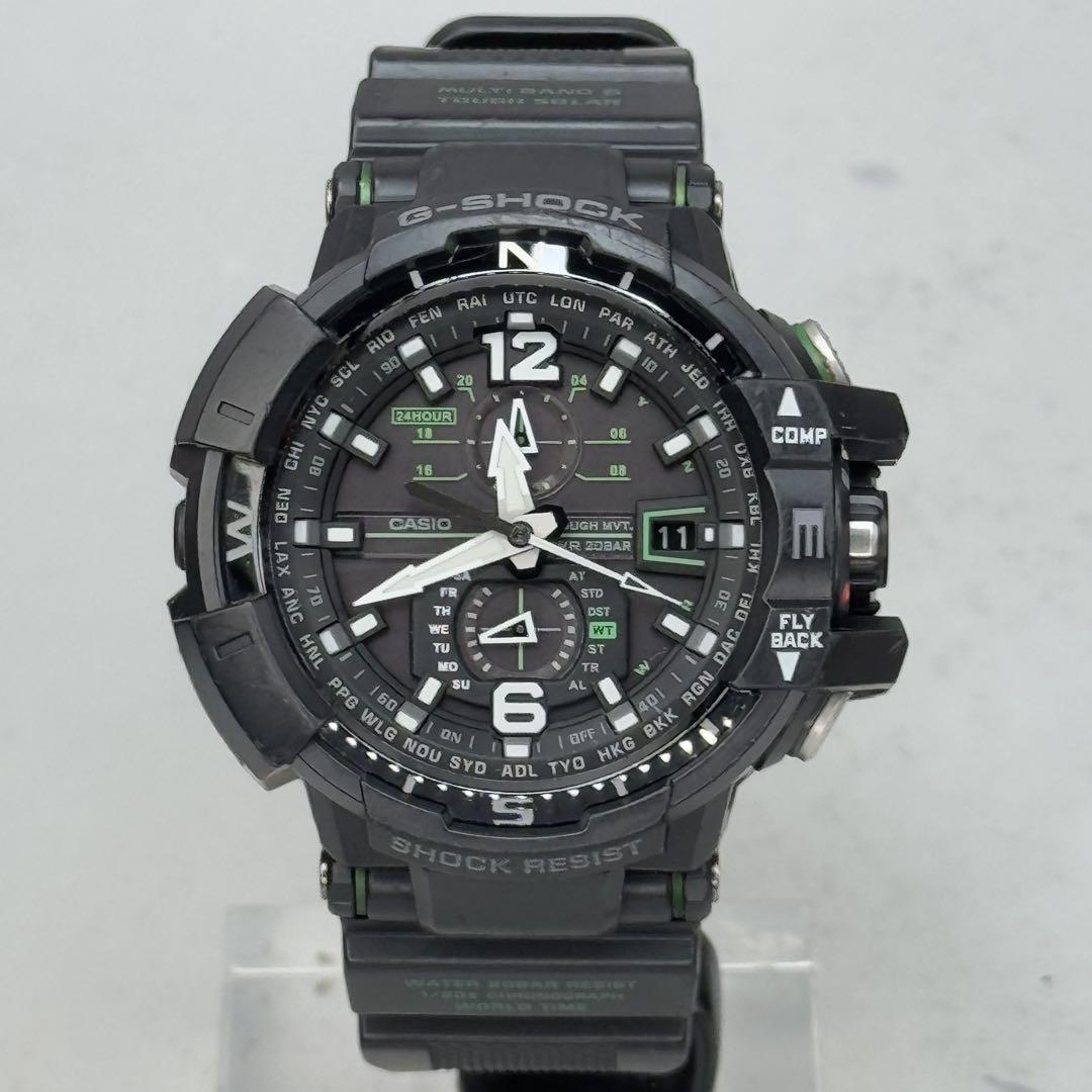 美品 G-SHOCK GW-A1100 電波ソーラー グラビティマスター 稼働