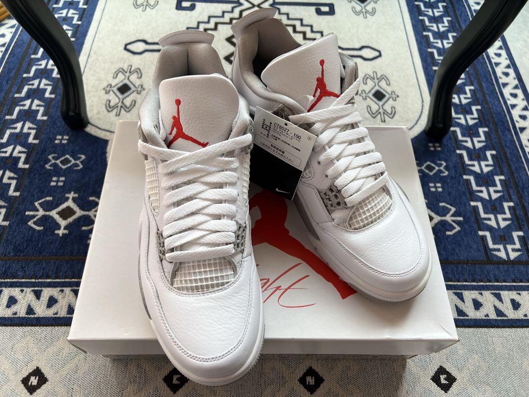 靴 Nike Air Jordan 4 \"Tech White\"
