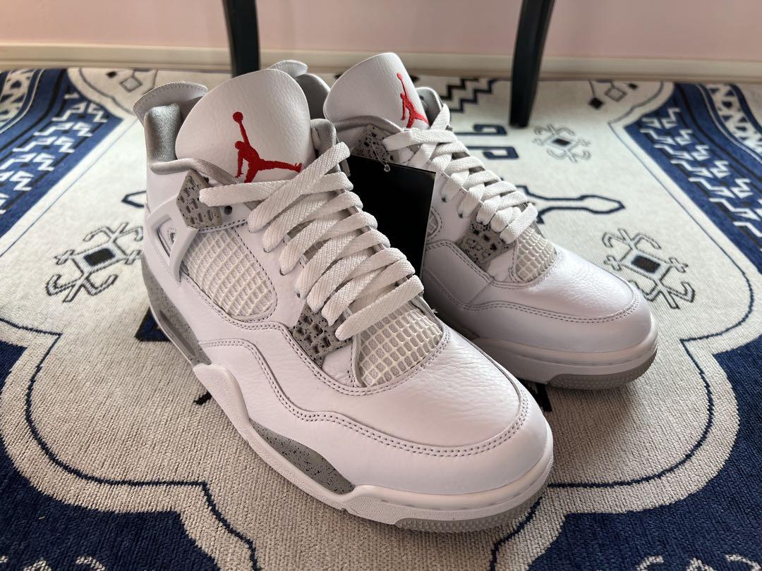 靴 Nike Air Jordan 4 \"Tech White\"