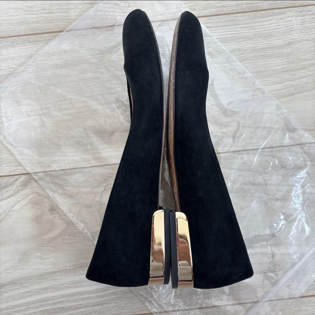 JIMMY CHOO ジミーチュウ 黒 フラット/バレエシューズ 36.5