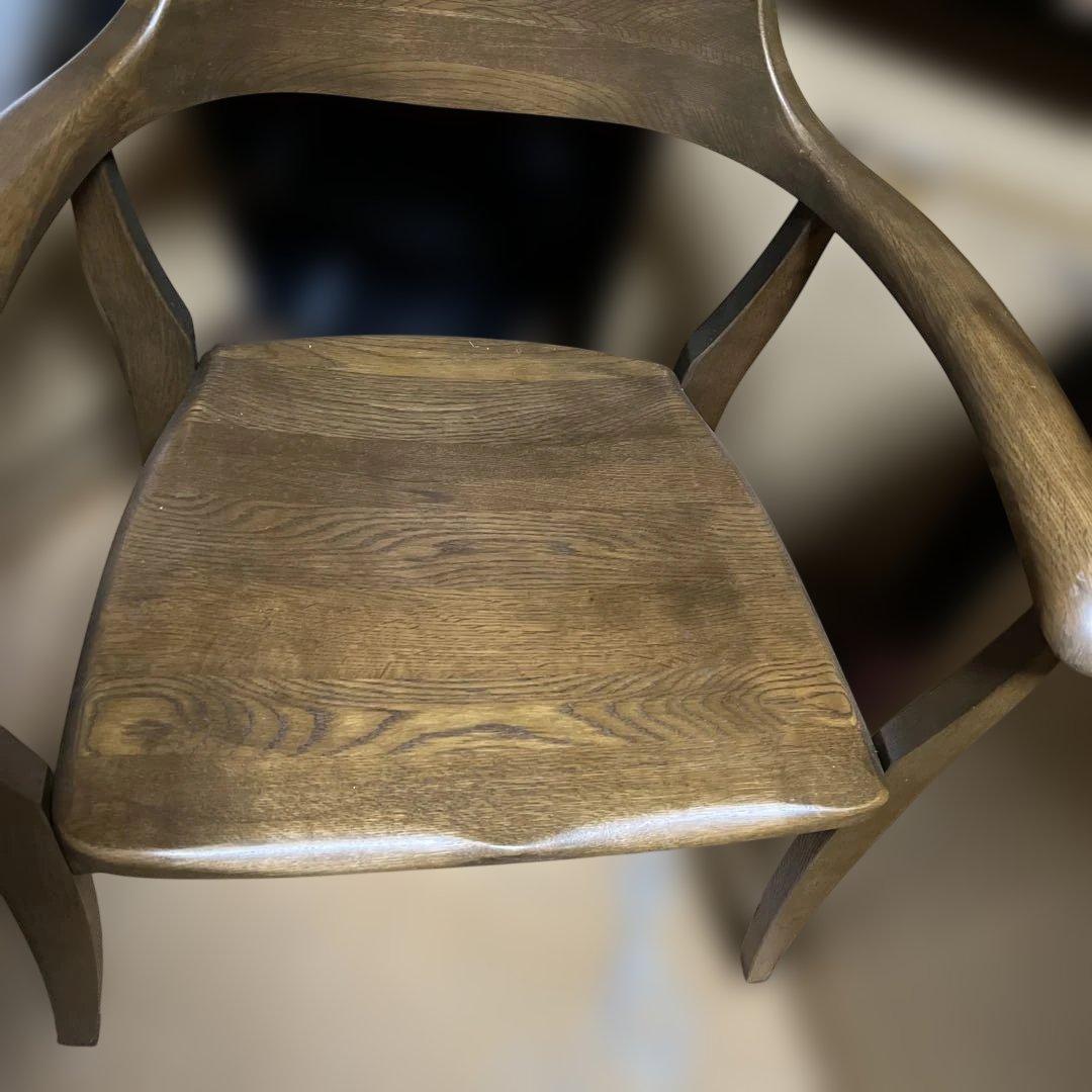 大塚家具 ダイニングチェア アームチェア 天然木① 大塚家具 ダイニングチェア アームチェア 天然木①