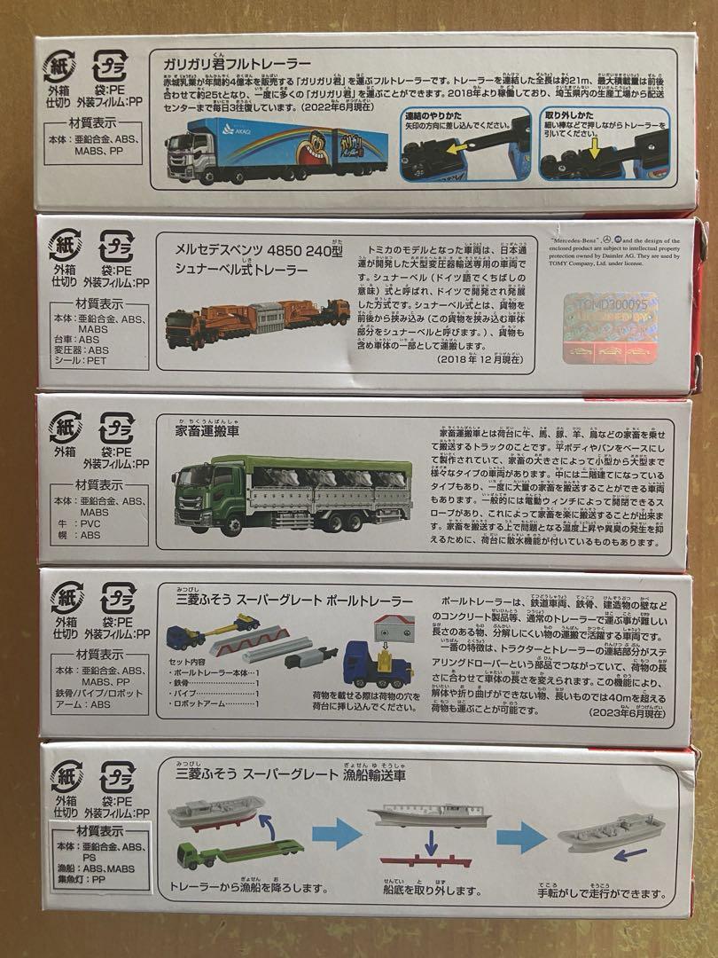 ロングトミカ トレーラー•トラックなどまとめ売り　絶版品含 開封済み