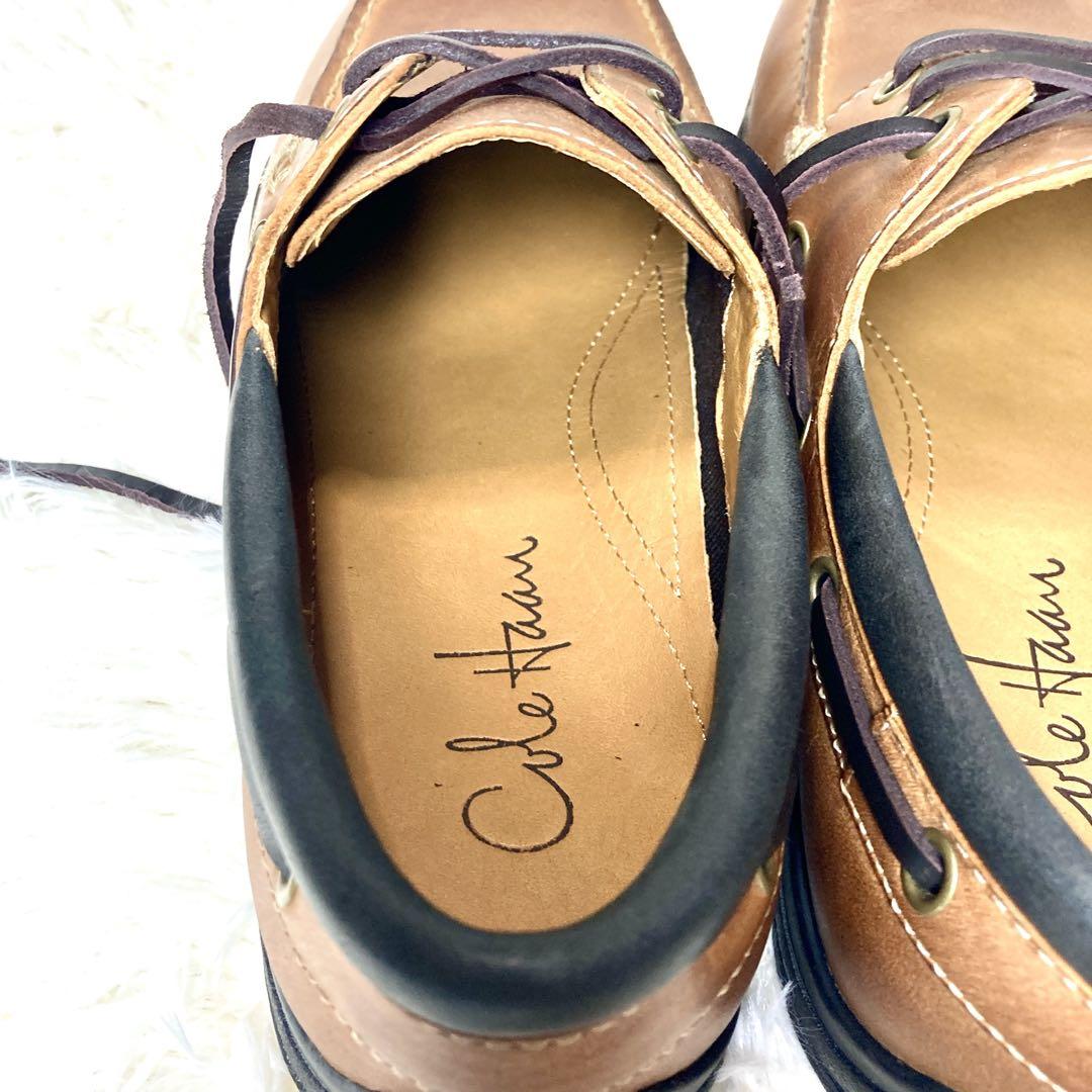 【極美品】コールハーン COLE HAAN 25cm レザー デッキ モカシン