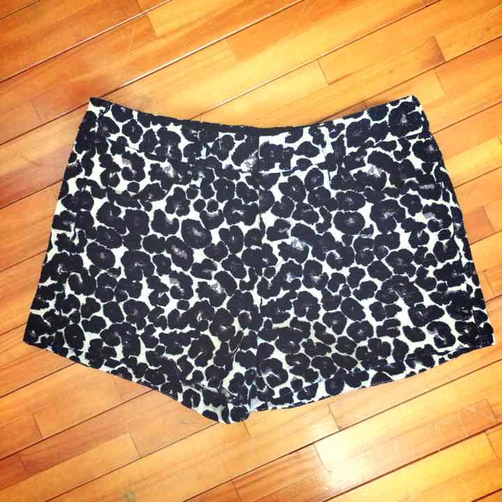 NINE レオパードジャガードショートパンツ