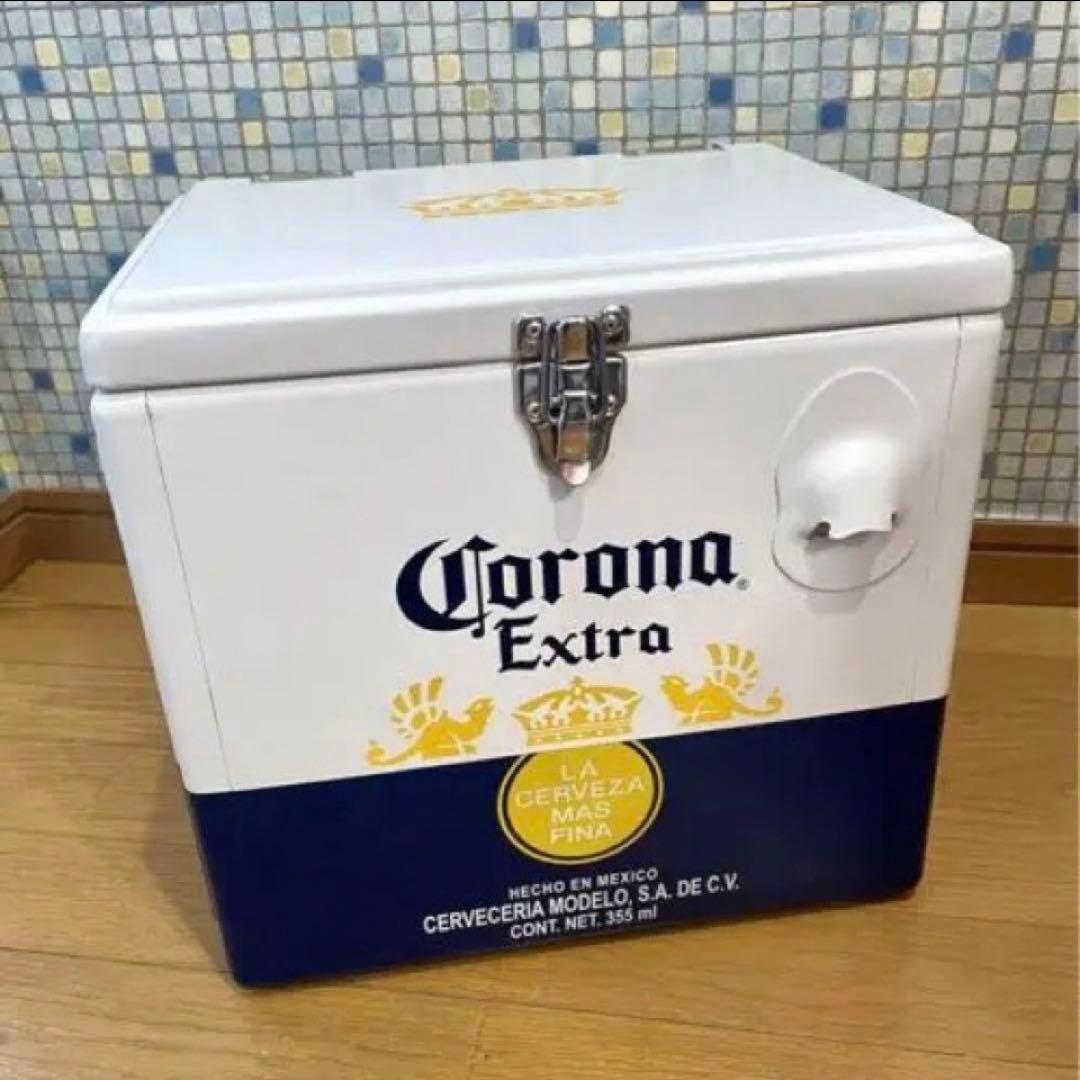 コロナビール クーラーボックス Corona 金属製 メタル新品、♥