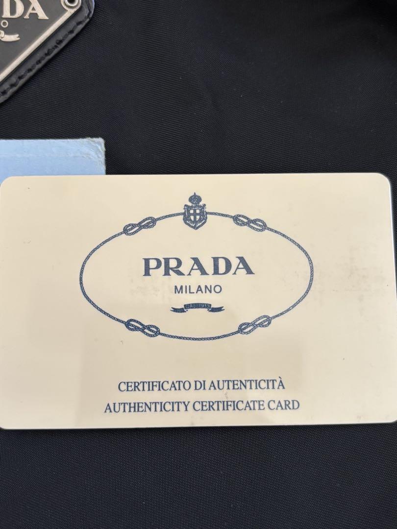 【美品】PRADA ナイロンバックミニトートバック　B4895F VELA
