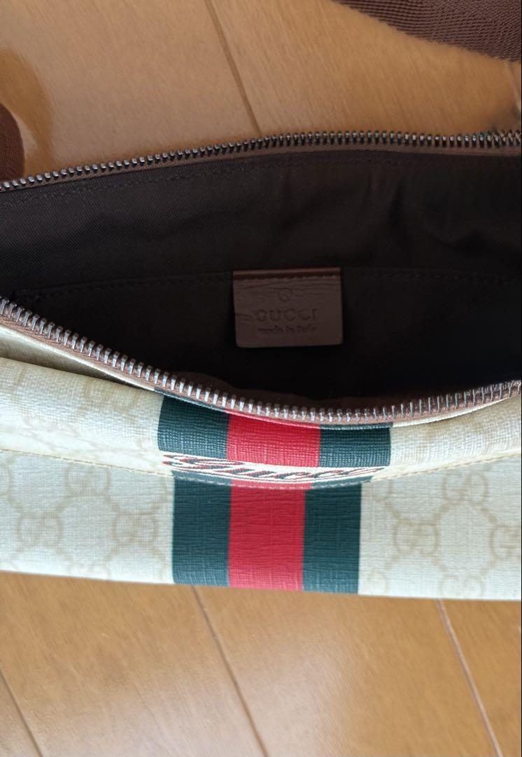 GUCCI GGプラス シェリーライン ウエストポーチ ボディバッグ