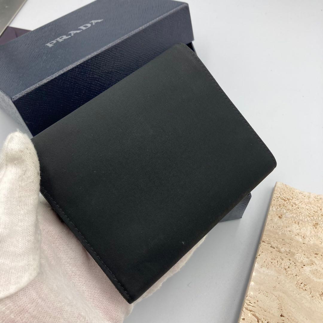 ！美品！　PRADA プラダ　折り財布　コインケース付き　ナイロン　35A