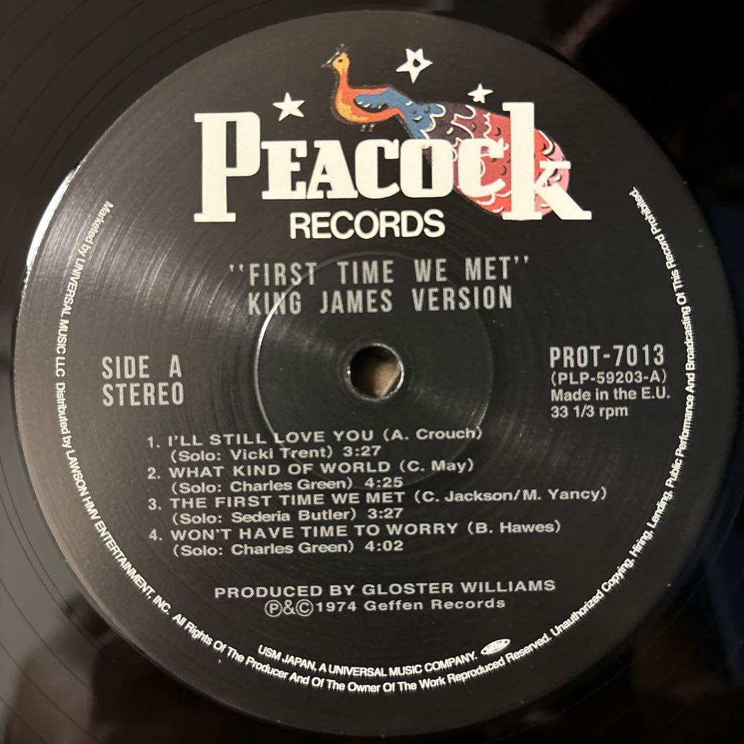King James Version First Time We Met LP 洋楽