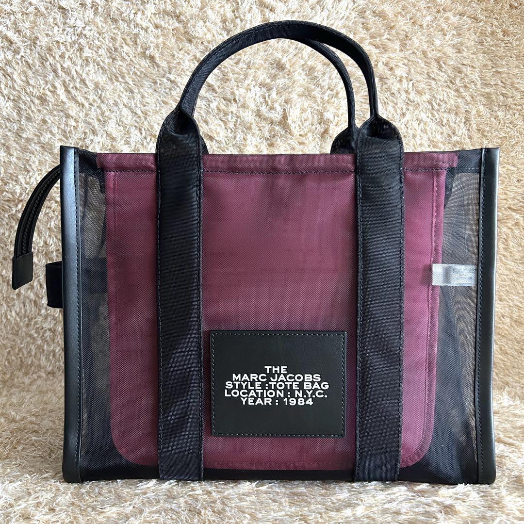 低価格 極美品✨ マークジェイコブス 黒 2WAY メッシュ BAG TOTE THE バッグ