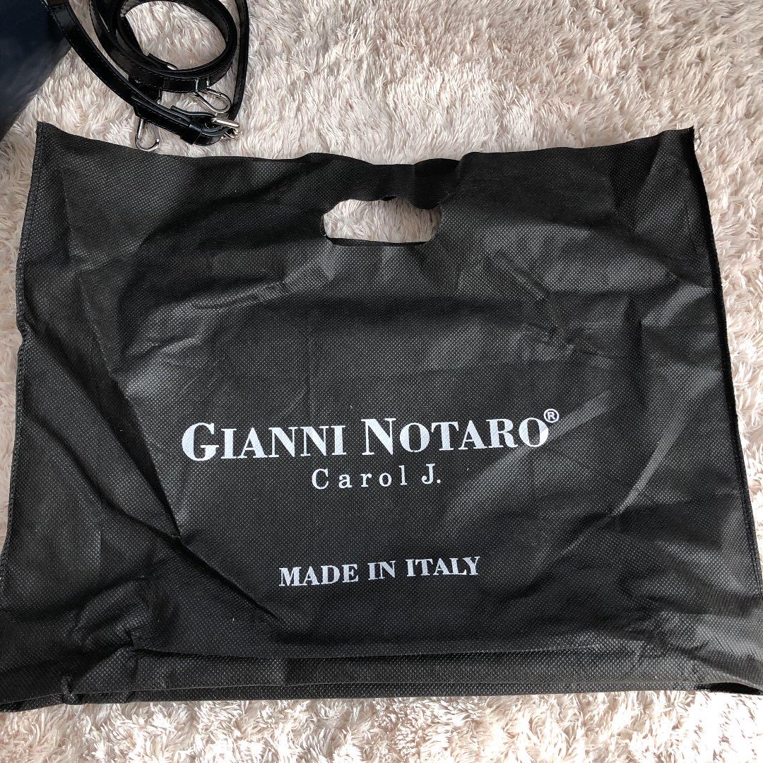 GIANNI エナメルトートバッグ ショルダー cXhbj-m78978719412 NOTARO ジャンニノターロ 新品国産