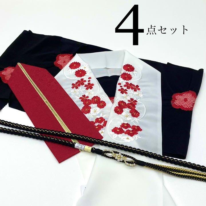 希少!!】 帯揚げ 帯締め 重衿(伊達衿)半衿 『可愛いレトロ赤 希少!!】 帯揚げ 帯締め 重衿(伊達衿)半衿 『可愛いレトロ赤