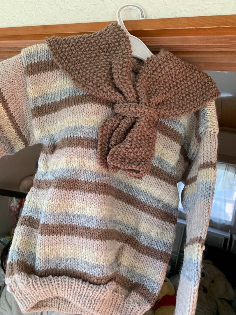 多色ニットカーディガン・セーター 帽子 マフラー セット 手編み まとめうり 多色ニットカーディガン・セーター 帽子 マフラー セット 手編み まとめうり