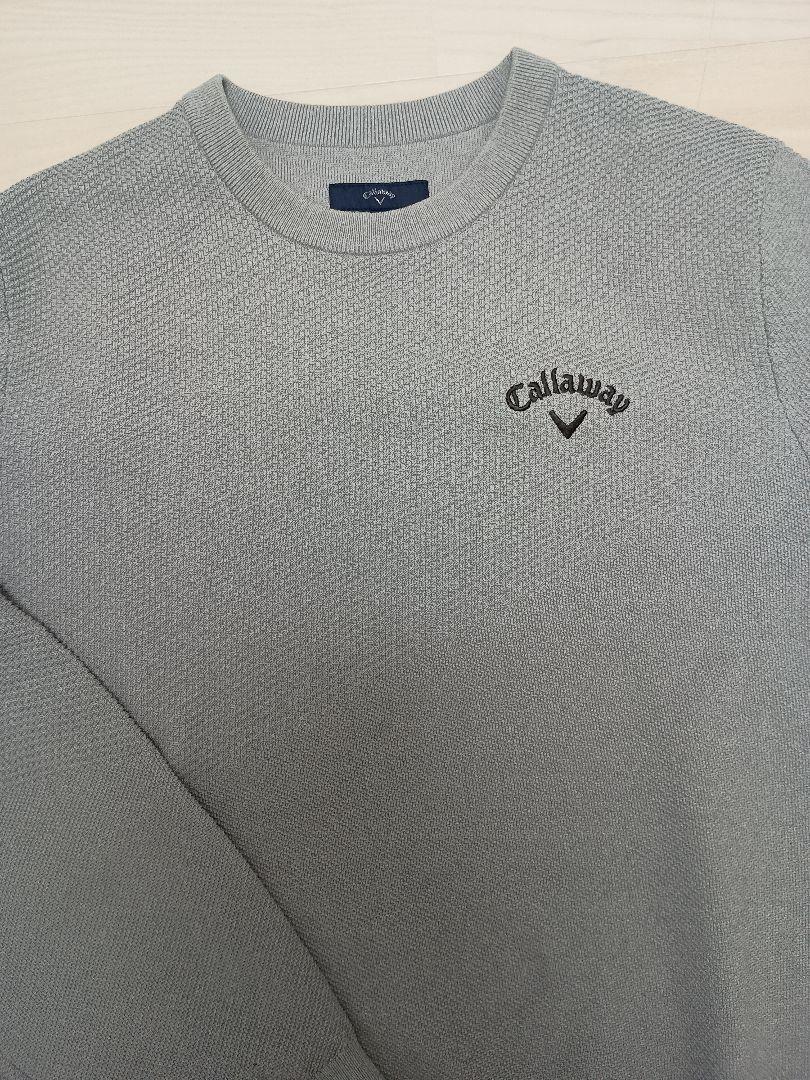 db4 Callaway 長袖 ニット×ナイロン グレー メンズLサイズ db4 Callaway 長袖 ニット×ナイロン グレー メンズLサイズ