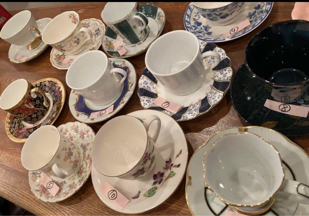 全21個　ティーカップ　コーヒーカップ　デミタスカップ　ソーサー　皿　まとめ売り