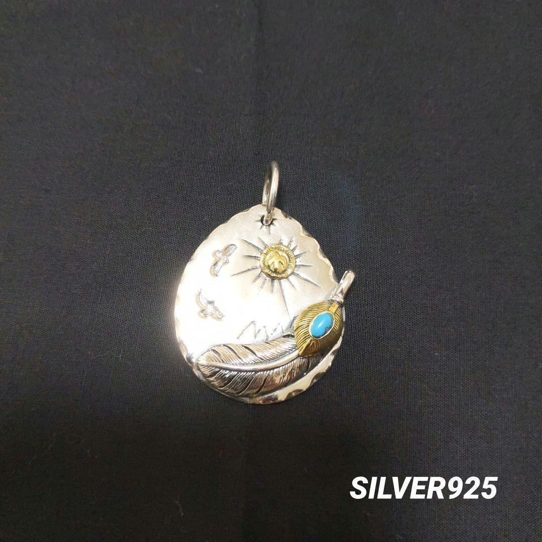silver925 タタキペンダントandチェーン