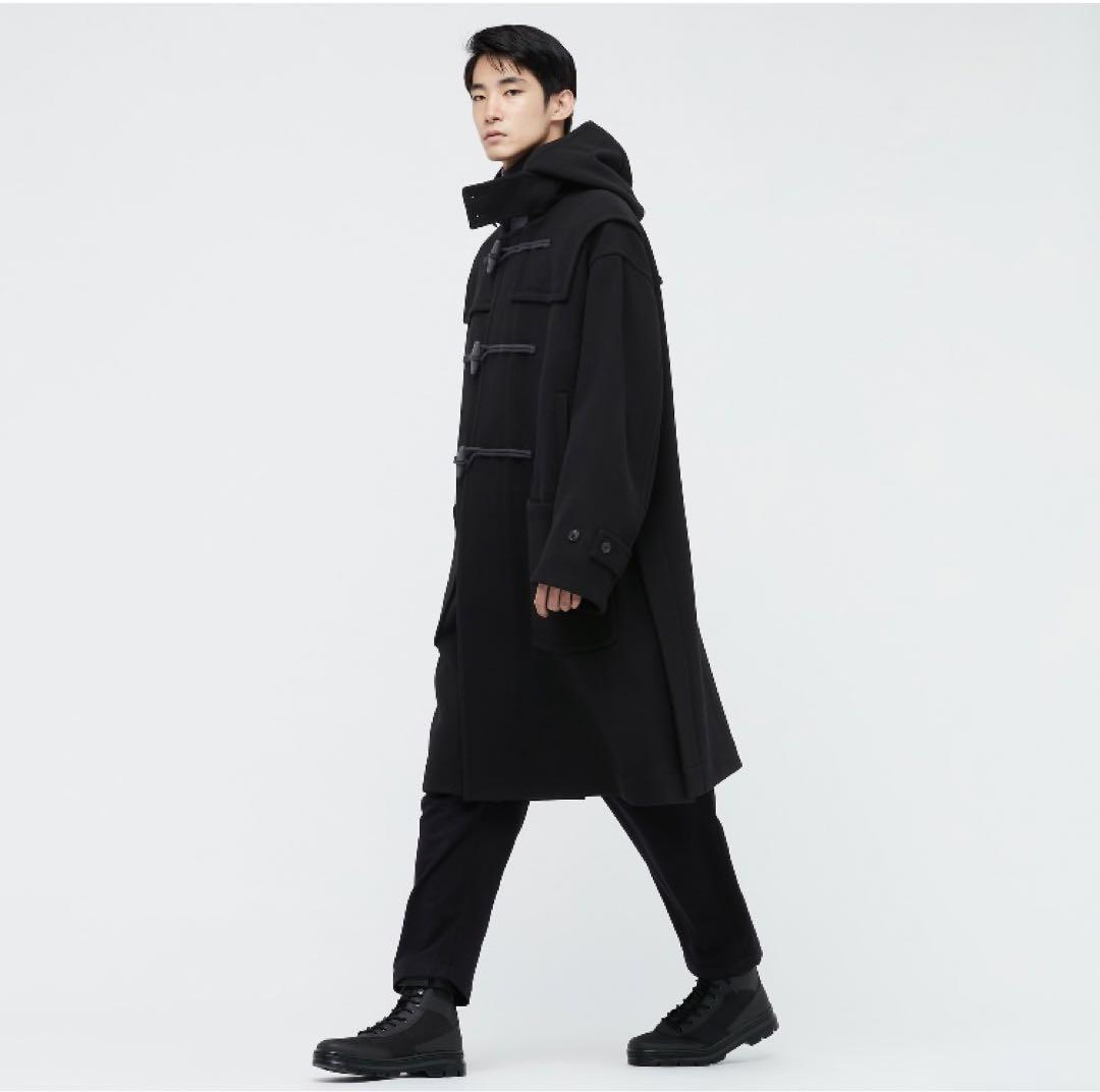 ユニクロプラスジェイ+J UNIQLO ウールオーバーサイズダッフルコート xs
