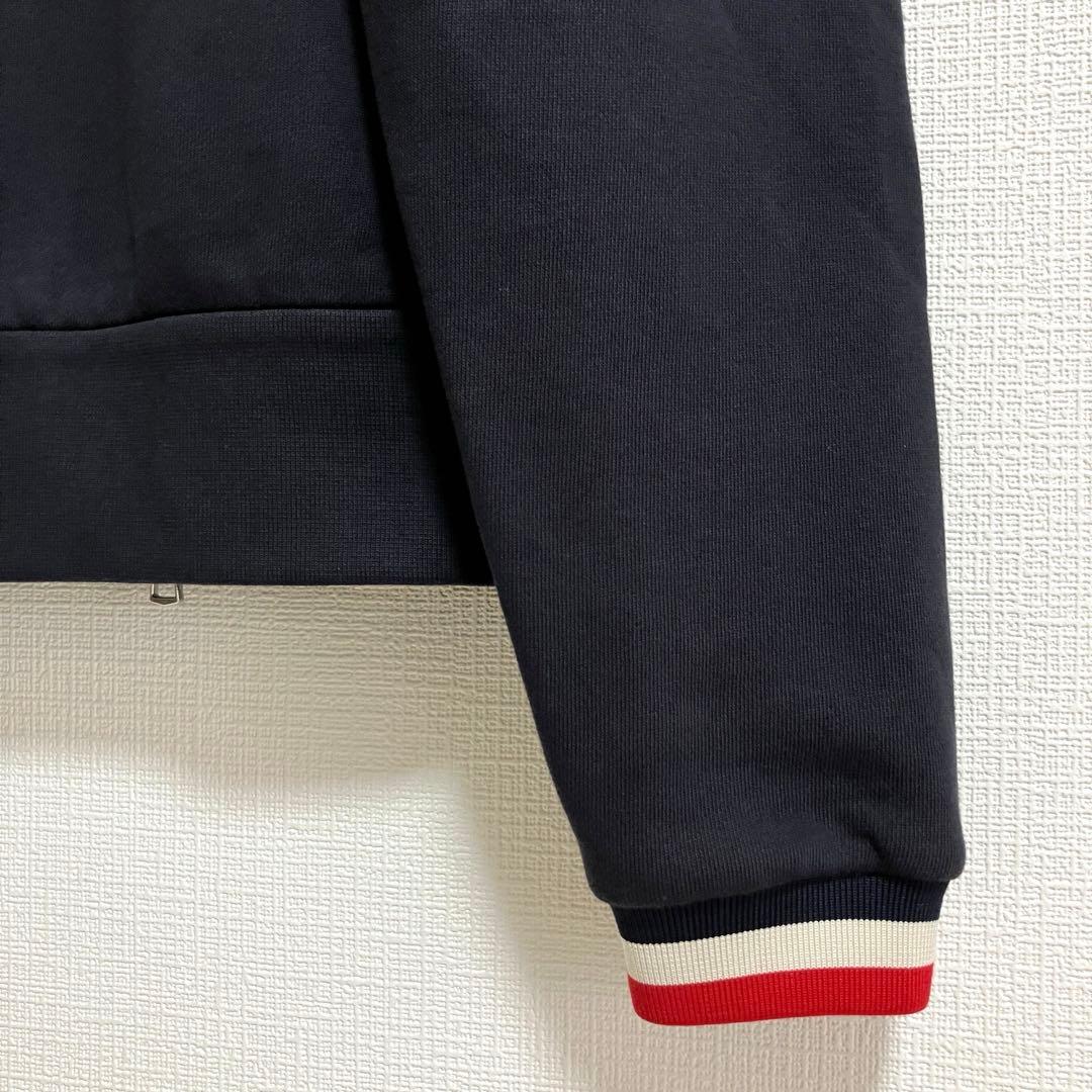 モンクレール MONCLER パーカー 長袖 ジップアップ ネイビーフード付き