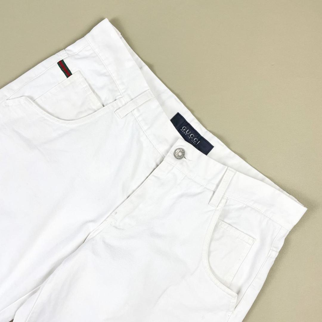 新作最安値 GUCCI ハーフパンツ シェリーライン チノ 白 44 L*QA864 7lLqE-m78991027712 低価HOT