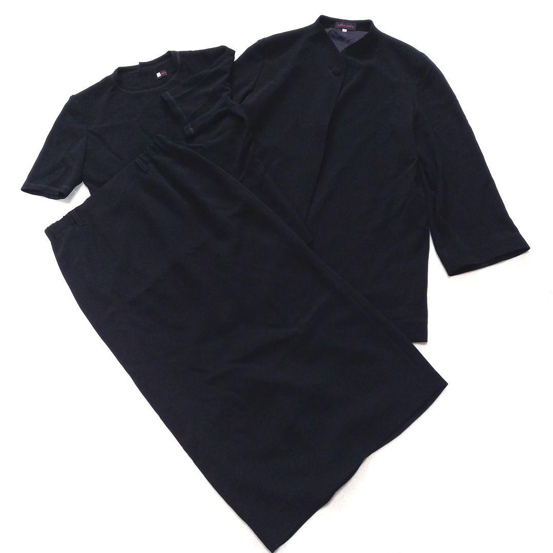 美品【yoshie inaba】ヨシエイナバ フォーマル 3 点セット 喪服 10,000円