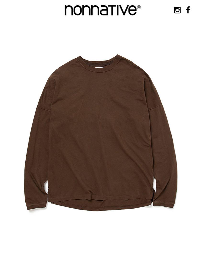 nonnative CLERK L/S TEE COTTON 焦茶 41ST