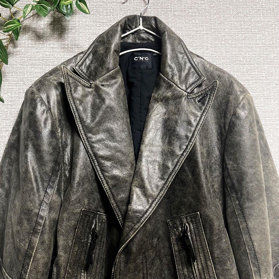 ☆美品【コスチュームナショナル】C’N’C レザージャケット　イタリア製
