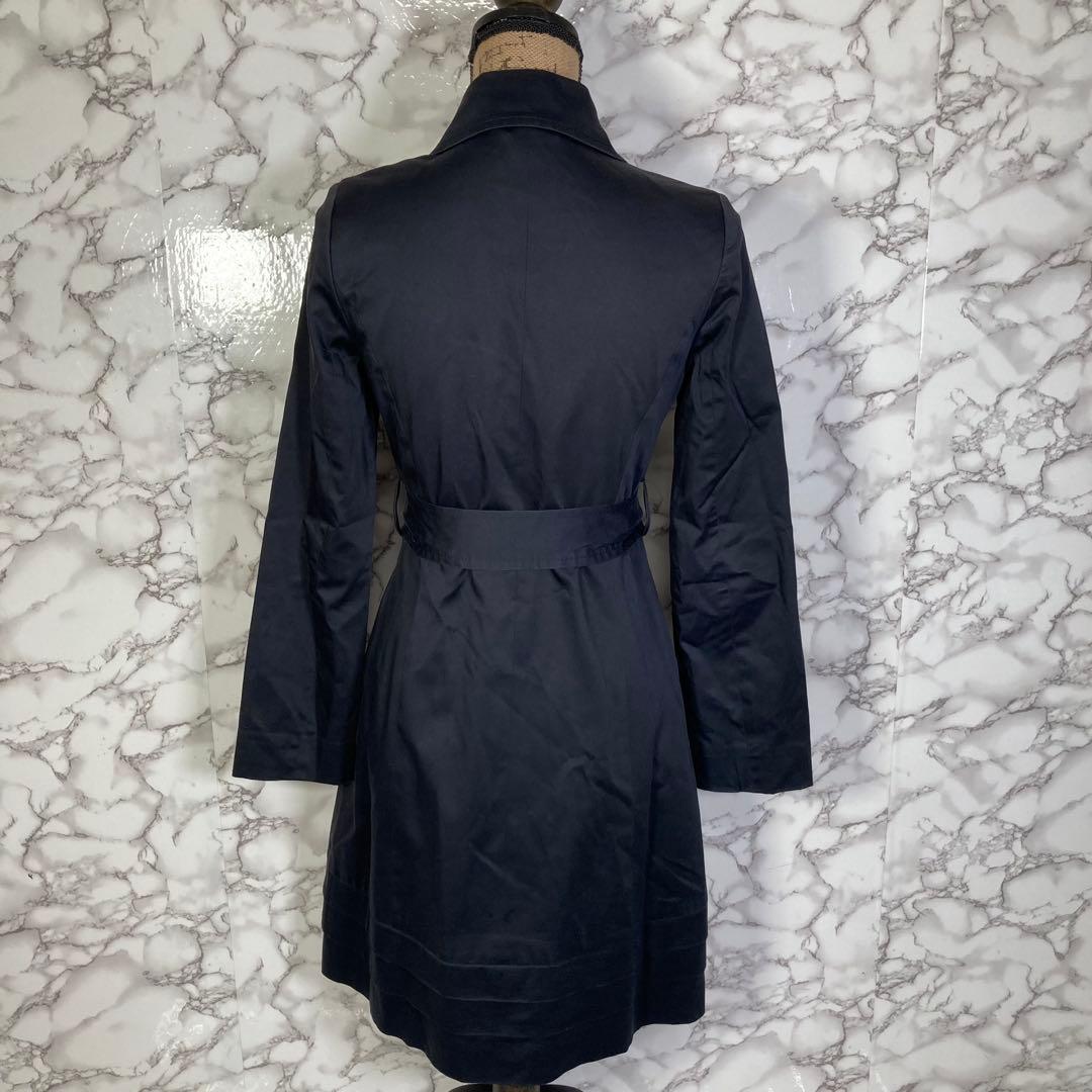 QUEENS COURT　（2）　トレンチコート　スプリングコート　ネイビー