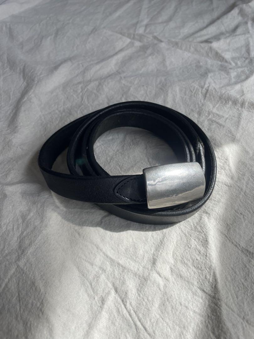 小物 NO ID. leather belt \"super long\"