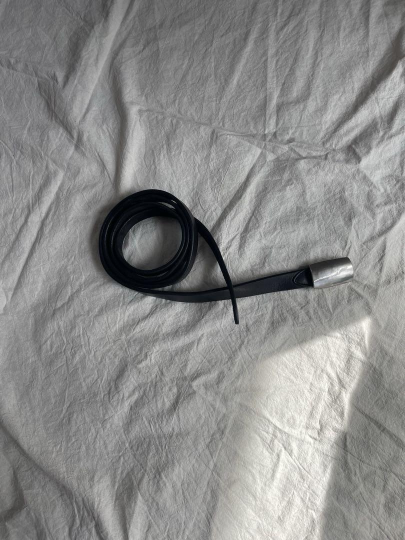 小物 NO ID. leather belt \"super long\"